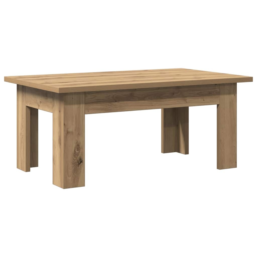 VidaXL Salontafel 100x60x42 cm bewerkt hout artisanaal eikenkleur