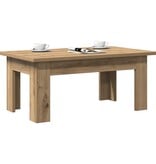 VidaXL Salontafel 100x60x42 cm bewerkt hout artisanaal eikenkleur
