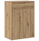 VidaXL Schoenenkast 60x35x84 cm bewerkt hout artisanaal eikenkleur