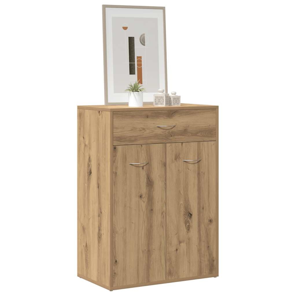 VidaXL Schoenenkast 60x35x84 cm bewerkt hout artisanaal eikenkleur
