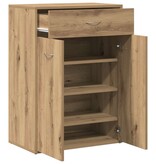 VidaXL Schoenenkast 60x35x84 cm bewerkt hout artisanaal eikenkleur