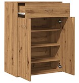 VidaXL Schoenenkast 60x35x84 cm bewerkt hout artisanaal eikenkleur