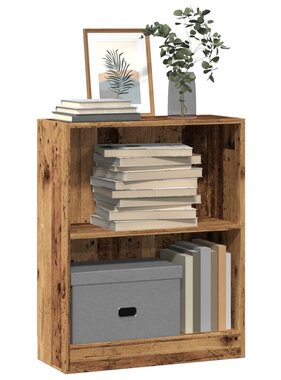 VidaXL Boekenkast 60x24x76 cm bewerkt hout oud houtkleurig