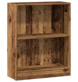 VidaXL Boekenkast 60x24x76 cm bewerkt hout oud houtkleurig