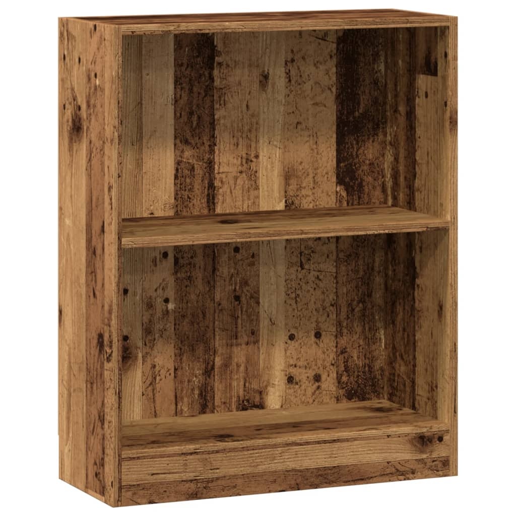 VidaXL Boekenkast 60x24x76 cm bewerkt hout oud houtkleurig