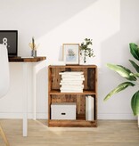 VidaXL Boekenkast 60x24x76 cm bewerkt hout oud houtkleurig