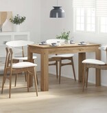 VidaXL Eettafel 120x60x76 cm bewerkt hout artisanaal eikenkleur