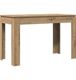 VidaXL Eettafel 120x60x76 cm bewerkt hout artisanaal eikenkleur
