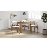 VidaXL Eettafel 120x60x76 cm bewerkt hout artisanaal eikenkleur