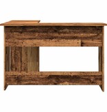 VidaXL Hoekbureau 120x140x75 cm bewerkt hout oud houtkleurig