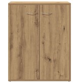 VidaXL Dressoir 60x30x75 cm bewerkt hout artisanaal eikenkleur