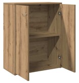VidaXL Dressoir 60x30x75 cm bewerkt hout artisanaal eikenkleur
