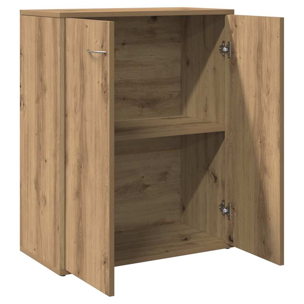 VidaXL Dressoir 60x30x75 cm bewerkt hout artisanaal eikenkleur