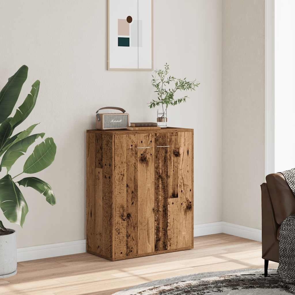 VidaXL Dressoir 60x30x75 cm bewerkt hout oud houtkleurig