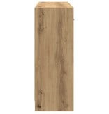 VidaXL Dressoir 91x28x75 cm bewerkt hout artisanaal eikenkleur