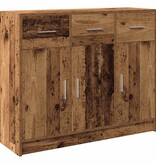 VidaXL Dressoir 91x28x75 cm bewerkt hout oud houtkleurig