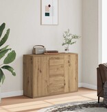 VidaXL Dressoir 88x30x64 cm bewerkt hout artisanaal eikenkleur