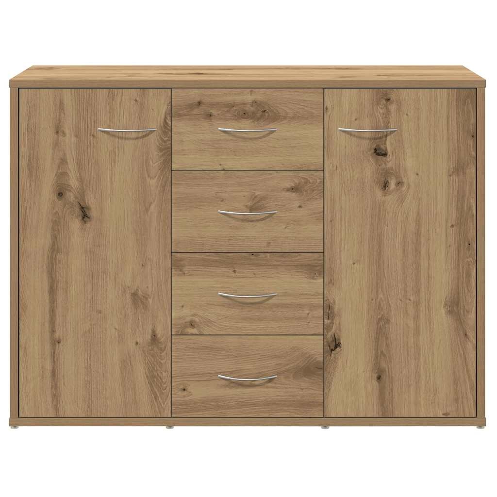 VidaXL Dressoir 88x30x64 cm bewerkt hout artisanaal eikenkleur