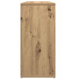 VidaXL Dressoir 88x30x64 cm bewerkt hout artisanaal eikenkleur