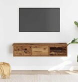 VidaXL Wandkast 88x26x18,5 cm bewerkt hout oud houtkleurig