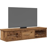 VidaXL Wandkast 88x26x18,5 cm bewerkt hout oud houtkleurig