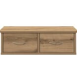 VidaXL Wandkast 60x26x18,5 cm bewerkt hout artisanaal eikenkleur
