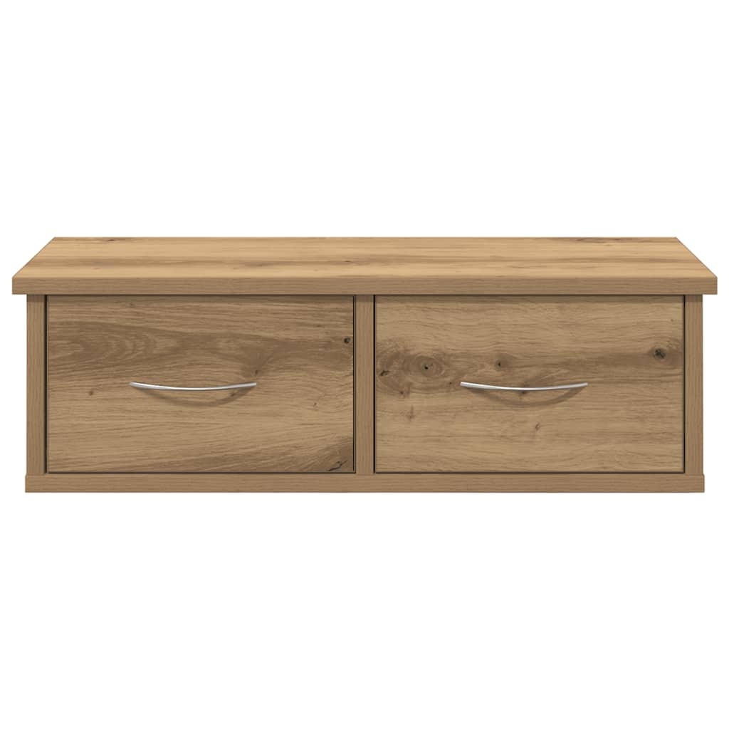VidaXL Wandkast 60x26x18,5 cm bewerkt hout artisanaal eikenkleur