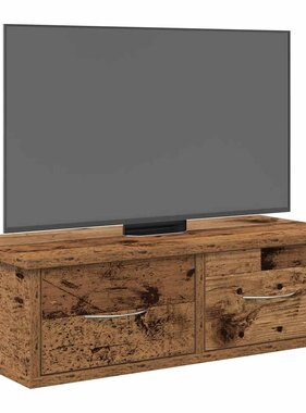VidaXL Wandkast 60x26x18,5 cm bewerkt hout oud houtkleurig