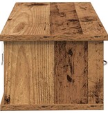 VidaXL Wandkast 60x26x18,5 cm bewerkt hout oud houtkleurig