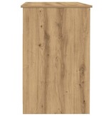 VidaXL Bureau 102x76x50 cm bewerkt hout artisanaal eikenkleur