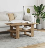 VidaXL Salontafel 102x55x42 cm bewerkt hout artisanaal eikenkleur
