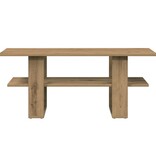 VidaXL Salontafel 102x55x42 cm bewerkt hout artisanaal eikenkleur