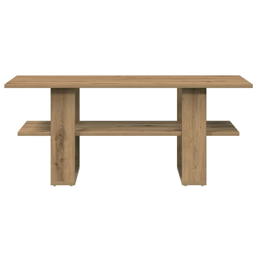 VidaXL Salontafel 102x55x42 cm bewerkt hout artisanaal eikenkleur