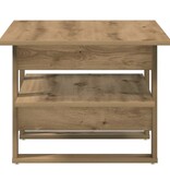 VidaXL Salontafel 102x55x42 cm bewerkt hout artisanaal eikenkleur
