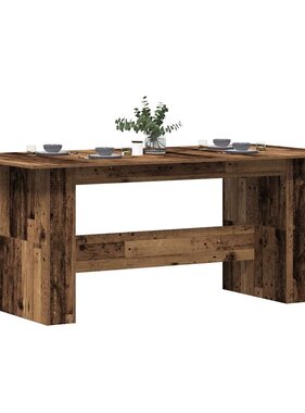 VidaXL Eettafel 180x90x76 cm bewerkt hout oud houtkleurig