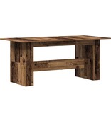 VidaXL Eettafel 180x90x76 cm bewerkt hout oud houtkleurig
