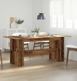 VidaXL Eettafel 180x90x76 cm bewerkt hout oud houtkleurig
