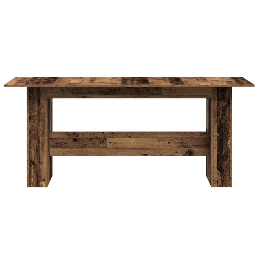 VidaXL Eettafel 180x90x76 cm bewerkt hout oud houtkleurig