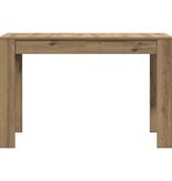 VidaXL Eettafel 120x60x76 cm bewerkt hout artisanaal eikenkleur