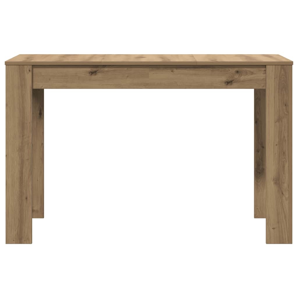 VidaXL Eettafel 120x60x76 cm bewerkt hout artisanaal eikenkleur