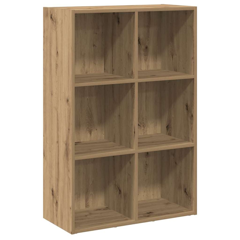 VidaXL Boekenkast/dressoir 66x30x98 cm bewerkt hout artisanaal eiken
