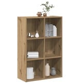 VidaXL Boekenkast/dressoir 66x30x98 cm bewerkt hout artisanaal eiken