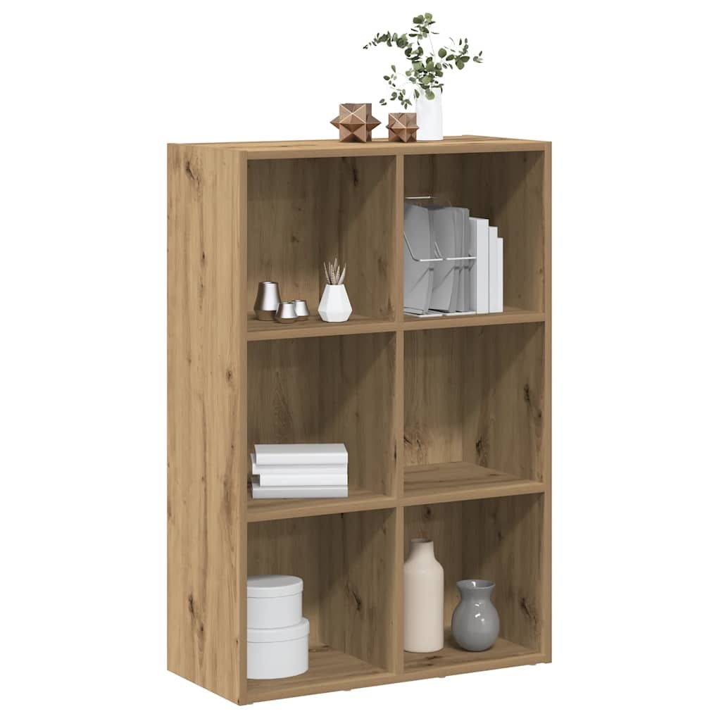 VidaXL Boekenkast/dressoir 66x30x98 cm bewerkt hout artisanaal eiken