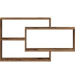 VidaXL Wandschap 104x20x58,5 cm bewerkt hout oud houtkleurig