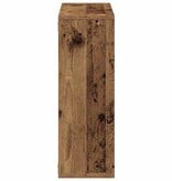 VidaXL Wandschap 104x20x58,5 cm bewerkt hout oud houtkleurig