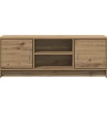 VidaXL Tv-meubel 102x30x37,5 cm bewerkt hout artisanaal eikenkleur