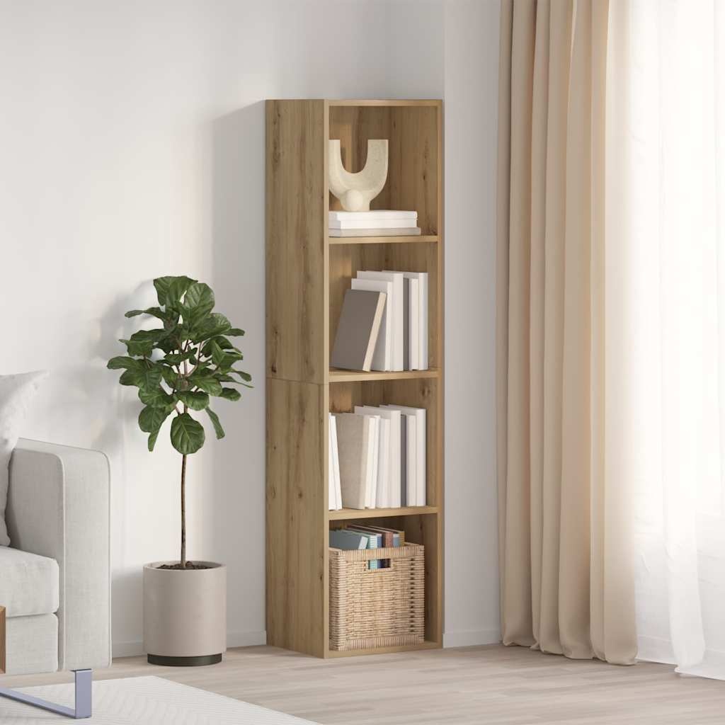 VidaXL Boekenkast/tv-meubel 36x30x143cm bewerkt hout oud houtkleurig