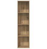 VidaXL Boekenkast/tv-meubel 36x30x143cm bewerkt hout oud houtkleurig