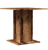 VidaXL Eettafel 80x80x75 cm bewerkt hout oud houtkleurig