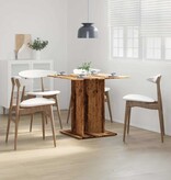 VidaXL Eettafel 80x80x75 cm bewerkt hout oud houtkleurig